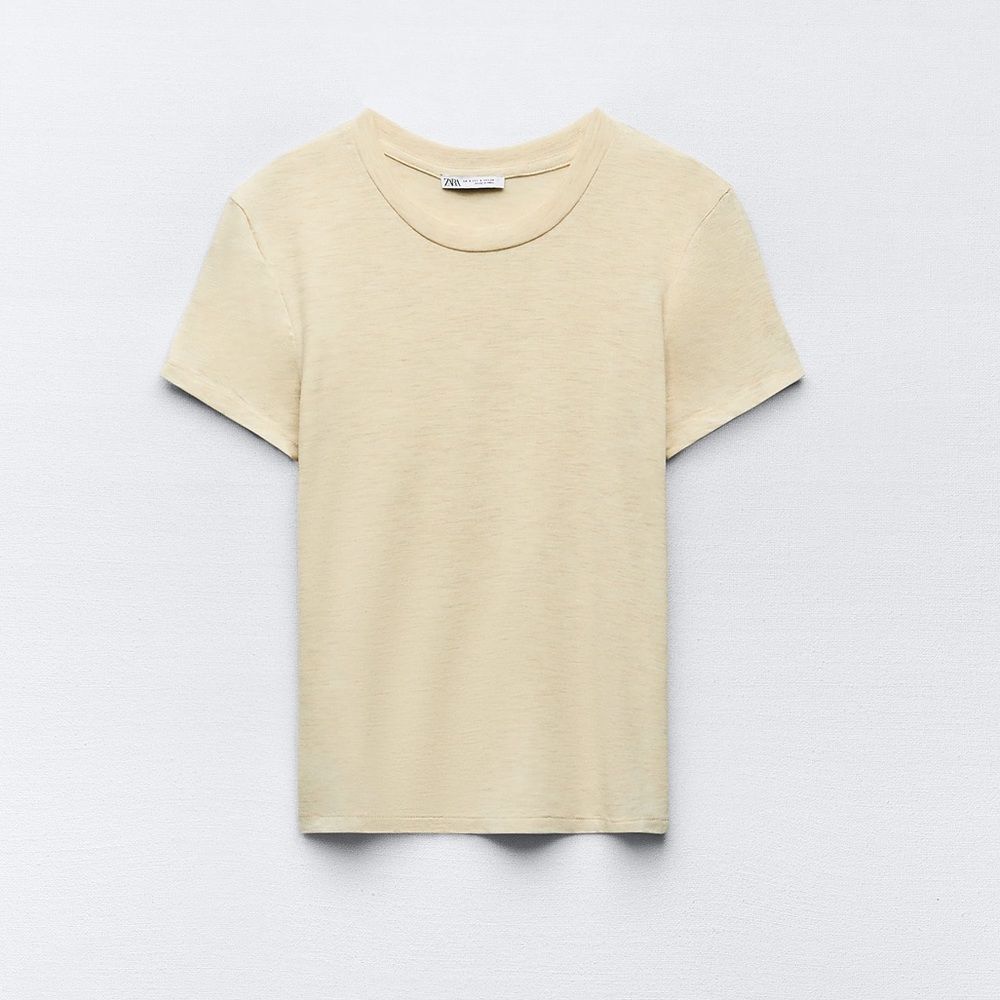 ZARA SHORT SLEEVE LYOCELL T-SHIRT